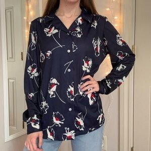 Vintage Floral Blouse